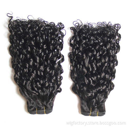 Manufacturer Price no chemical processed pixel curly hair products, unprocessed cuticle aligned virgin brazilian hair
